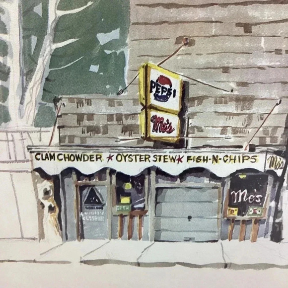 Vintage The Home of Mo's World Famous Clam Chowder print - Picture 2 of 5